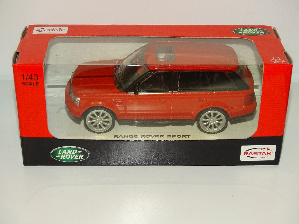 Range Rover Sport 1/43 Rastar rouge, Enlèvement ou Envoi, Comme neuf, Voiture, Autres marques