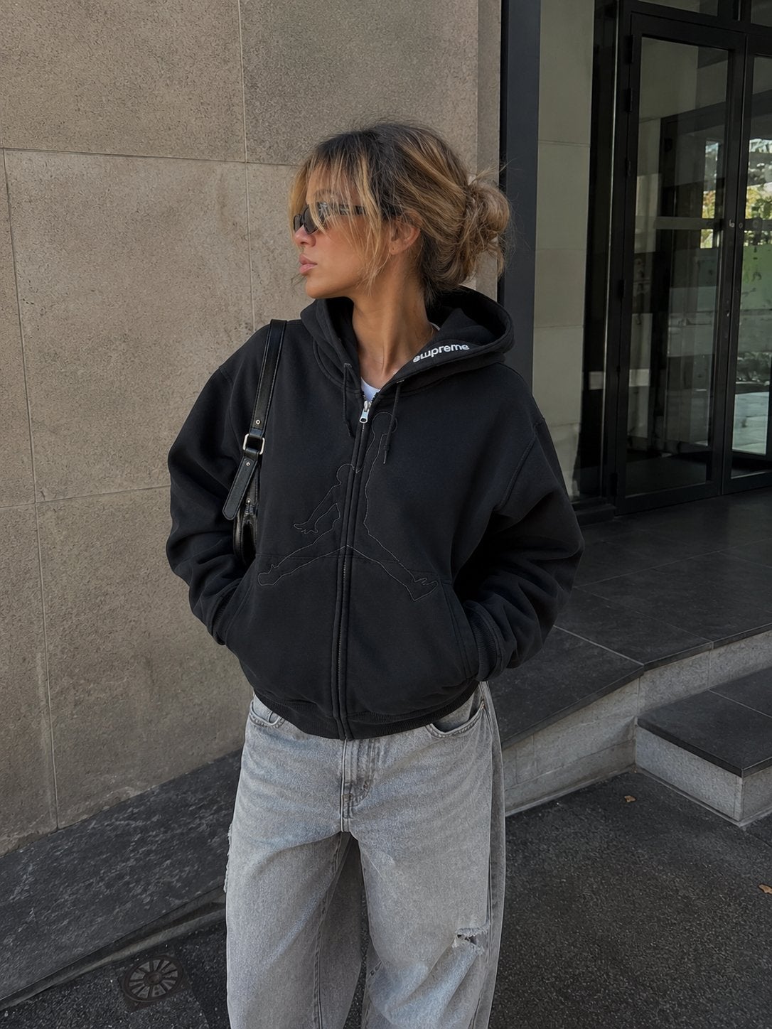 Supreme x Jordan Zip Hoodie Black SS26 M, Kleding | Heren, Maat 48/50 (M), Zwart, Nieuw, Ophalen of Verzenden