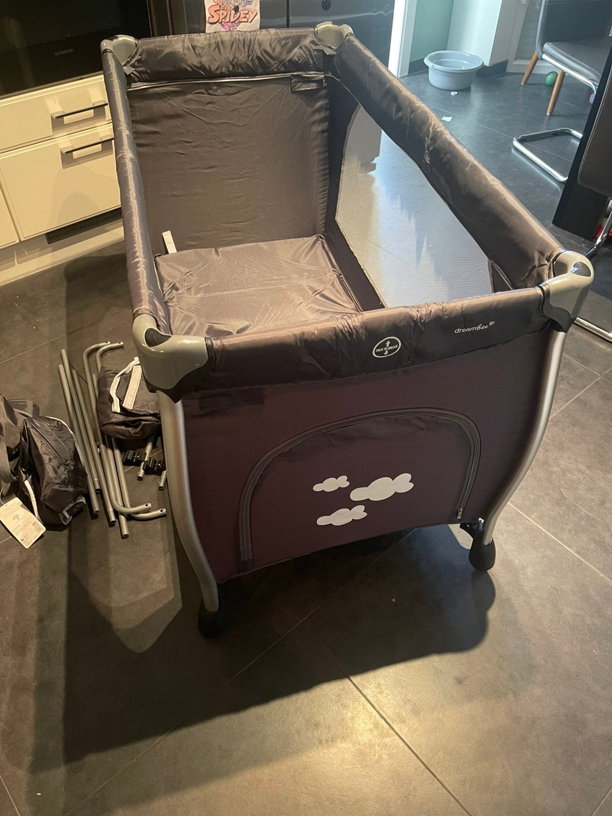 Reisbed Dreambee met aankleedkussen en matras, Enlèvement, Utilisé