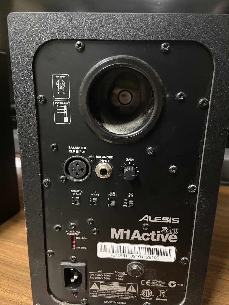 Alesis M1 520 Active studioboxen, Overige merken, Studiomonitor, Gebruikt, Ophalen of Verzenden