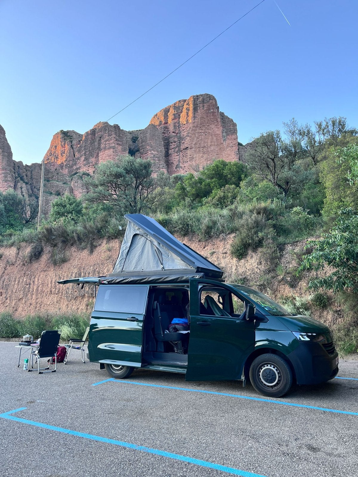 Te huur - VW T7 Transporter met daktent, Caravanes & Camping, Location