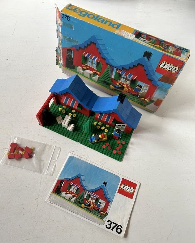 Lego classic - stadshuisje met tuin - 376 (1978), Kinderen en Baby's, Gebruikt, Inclusief instructies, Lego, Ophalen of Verzenden
