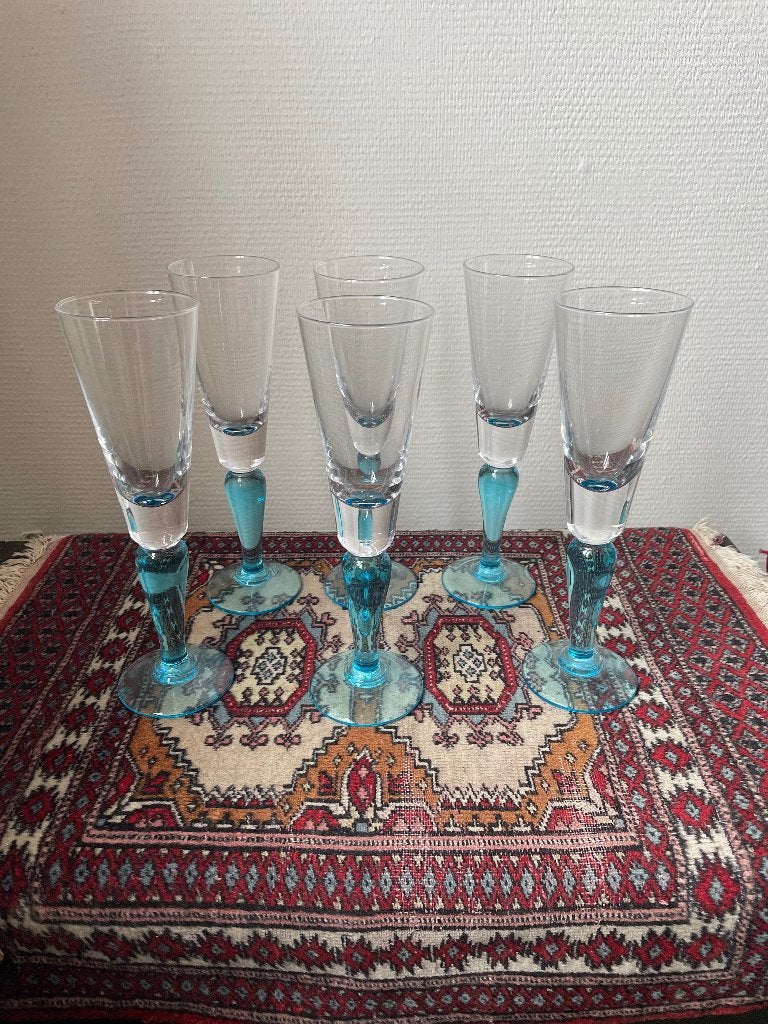 Champagne glazen, Verzamelen, Glas en Drinkglazen, Ophalen, Zo goed als nieuw, Overige typen