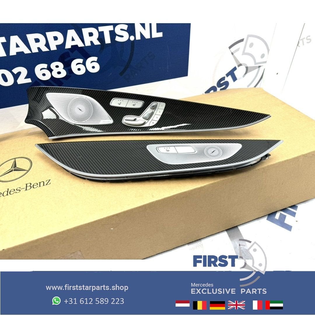 W257 C257 CLS KLASSE CARBON DEUR LIJSTEN SET INTERIEUR LRVA, Auto-onderdelen, Gebruikt, -, Ophalen of Verzenden, -