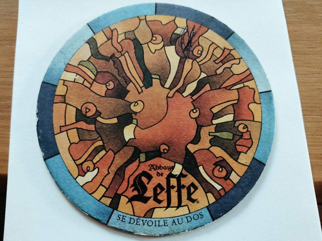 Bierviltje Leffe R/V, Ophalen of Verzenden, Zo goed als nieuw, Viltje(s), Leffe