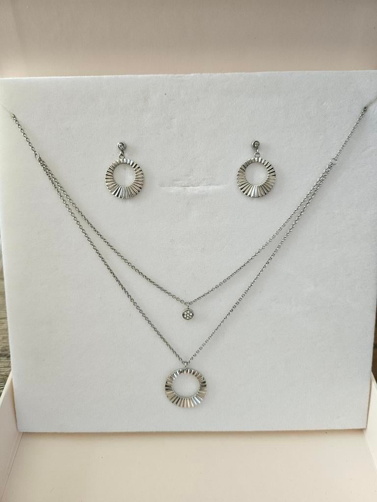 Collier Fossil + boucles d'oreilles, Enlèvement ou Envoi, Neuf, Argent