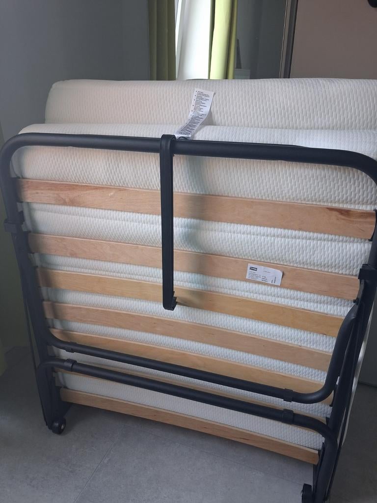 Lit pliant 1 personne neuf., Neuf, Une personne, Blanc, 190 cm ou moins