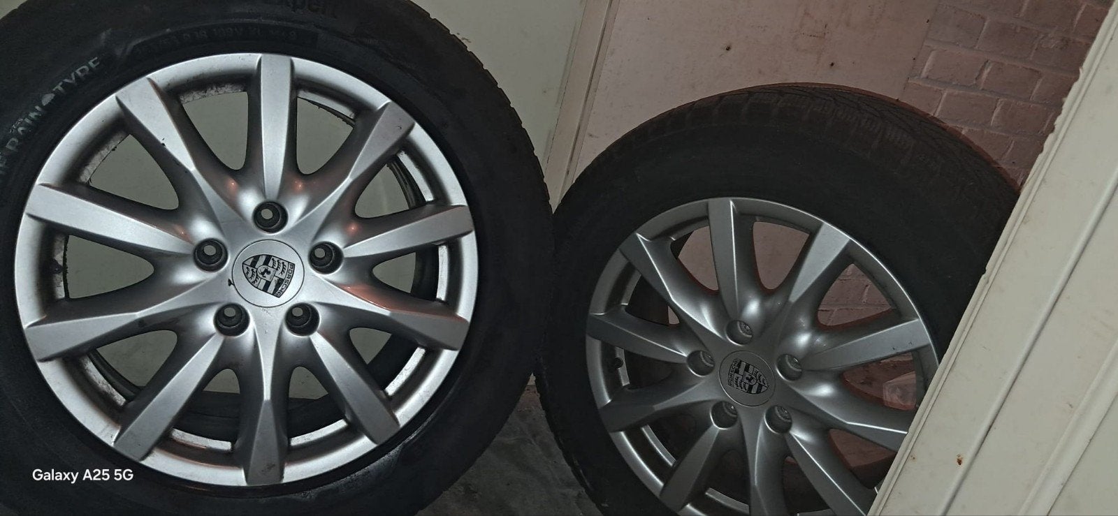 jantes d'origine  porsche  cayenne  avec pneus  19 puces, Ophalen, 19 inch, Winterbanden, Band(en)