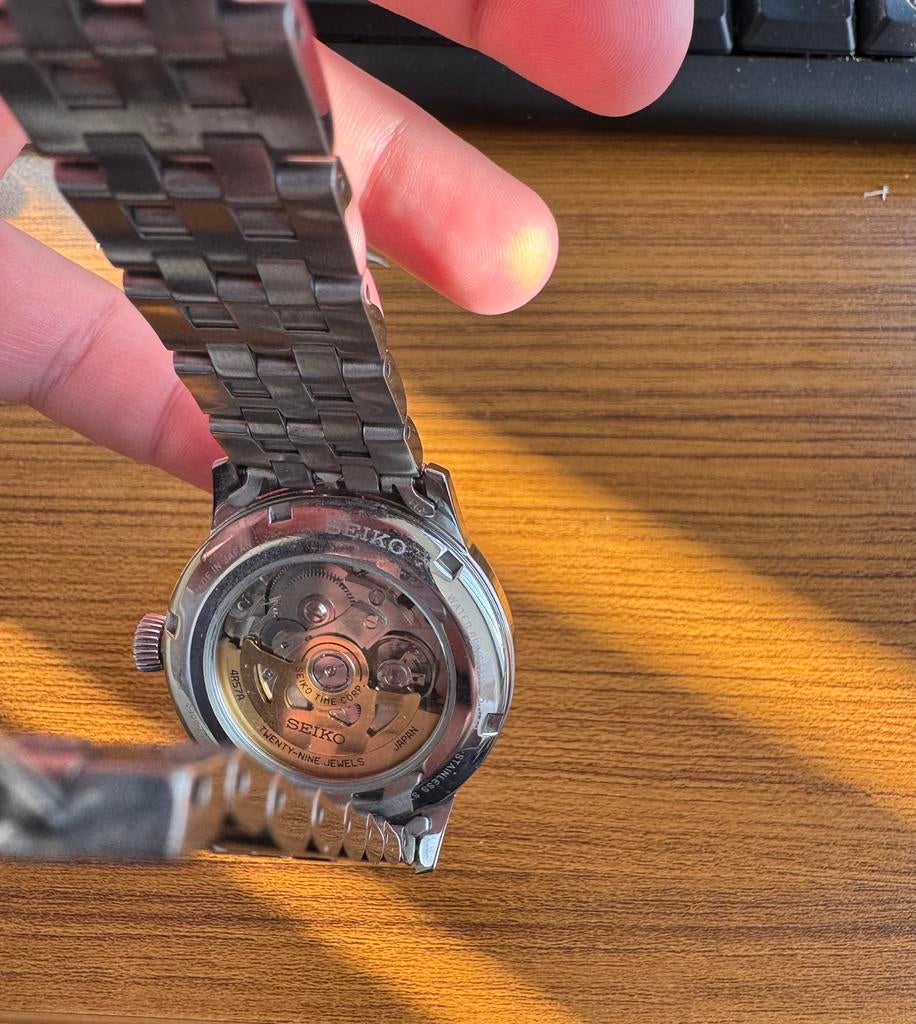Seiko Presage Automatique Homme – Power Reserve, Handtassen en Accessoires, Horloges | Heren, Ophalen of Verzenden, Staal, Staal