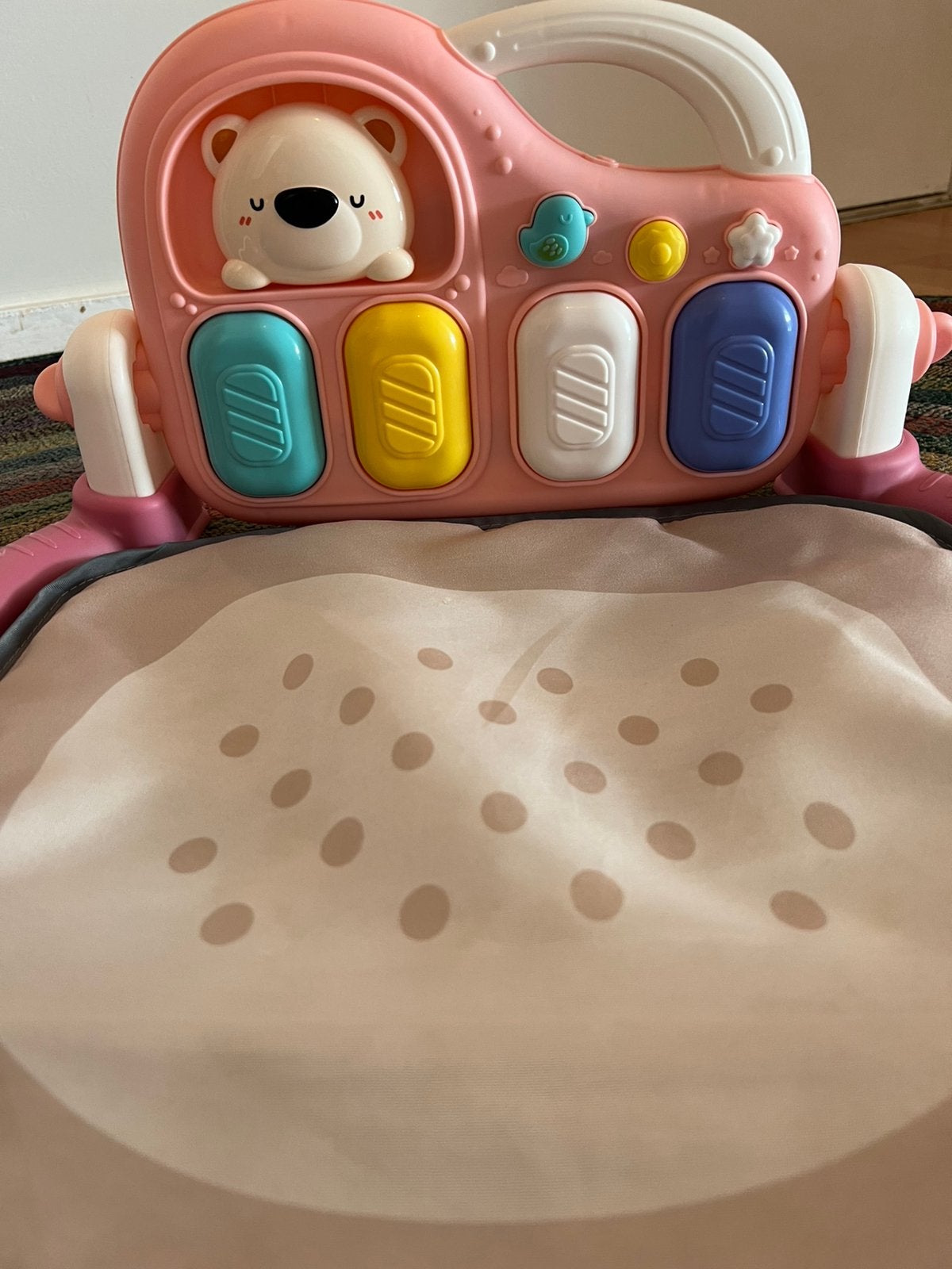 Roze Baby Speelmat met Speelboog & Activiteitenpaneel, Kinderen en Baby's, Ophalen, Gebruikt
