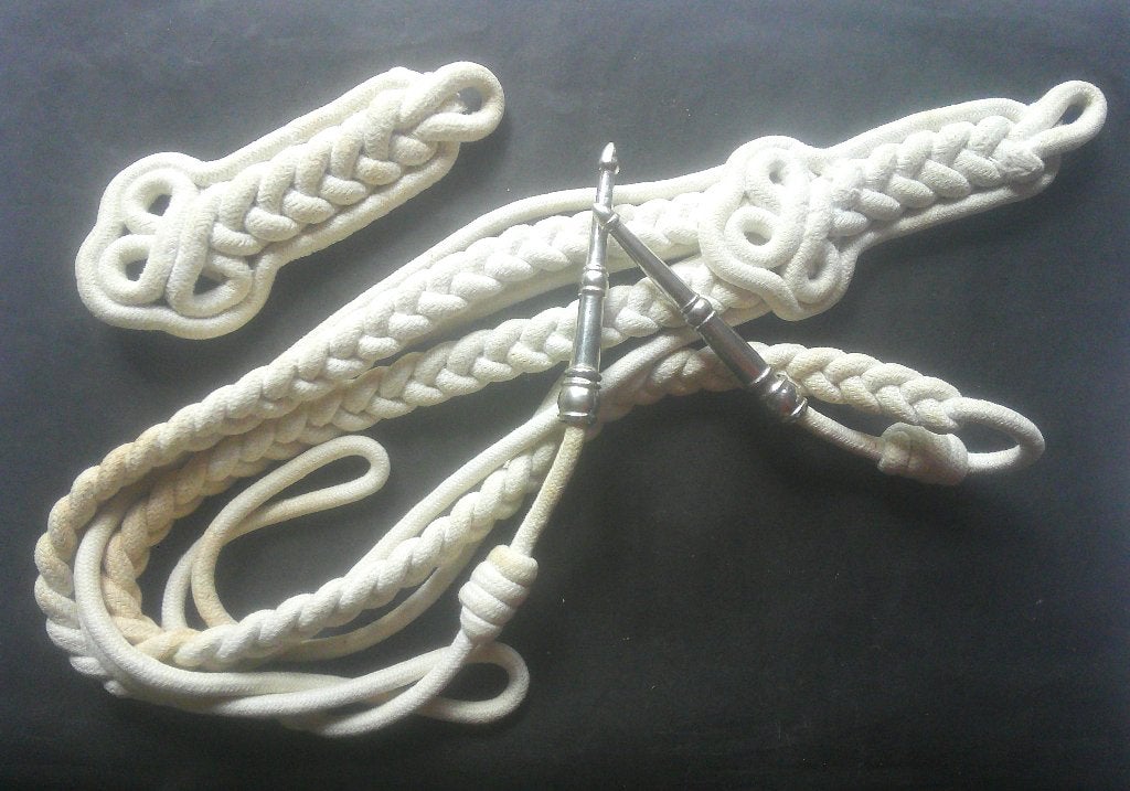 Épaulettes-aiguillettes à ferrets matriculées Gendarmerie, Envoi, Gendarmerie, Emblème ou Badge