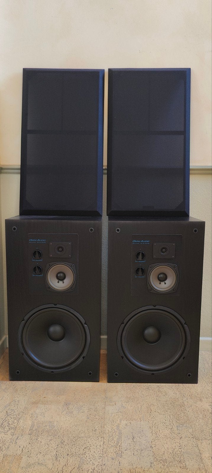 Haut-parleurs Vintage Omni Audio 200 W, TV, Hi-fi & Vidéo, Enlèvement, Comme neuf, 150 watts ou plus, Kit d'enceintes