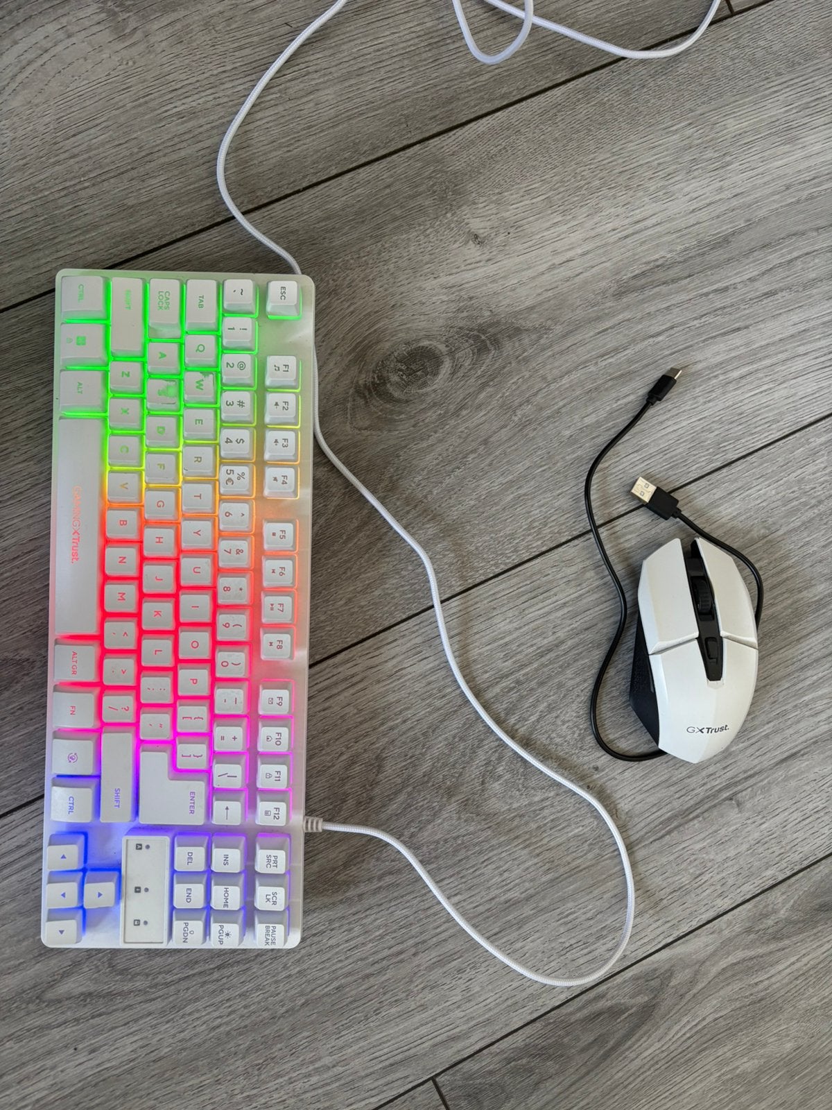 Gaming Muis en toetsenbord, Enlèvement, Qwerty, Comme neuf