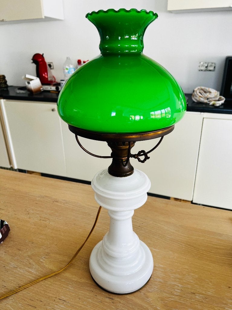 Lampe victorienne, lampe à huile, Enlèvement