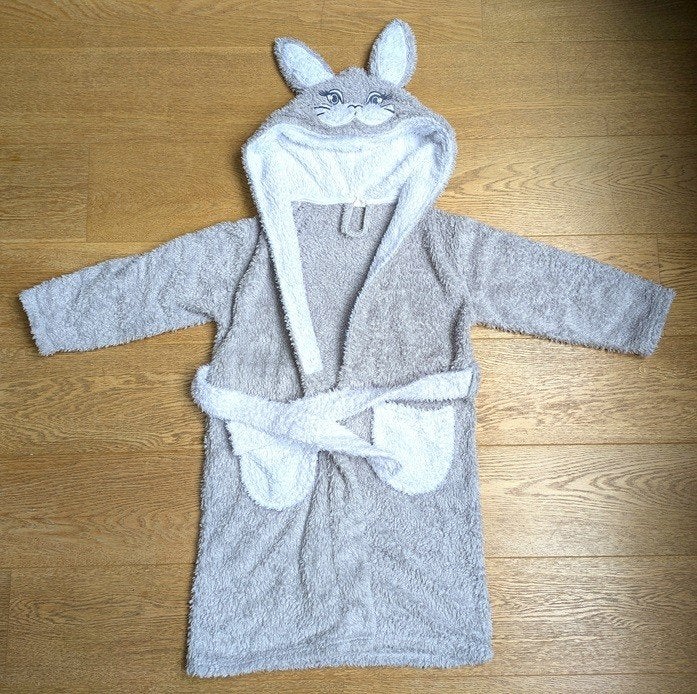 peignoir fille lapin - taille 134 (9 ans), Enfants & Bébés, Enlèvement, Utilisé, Fille