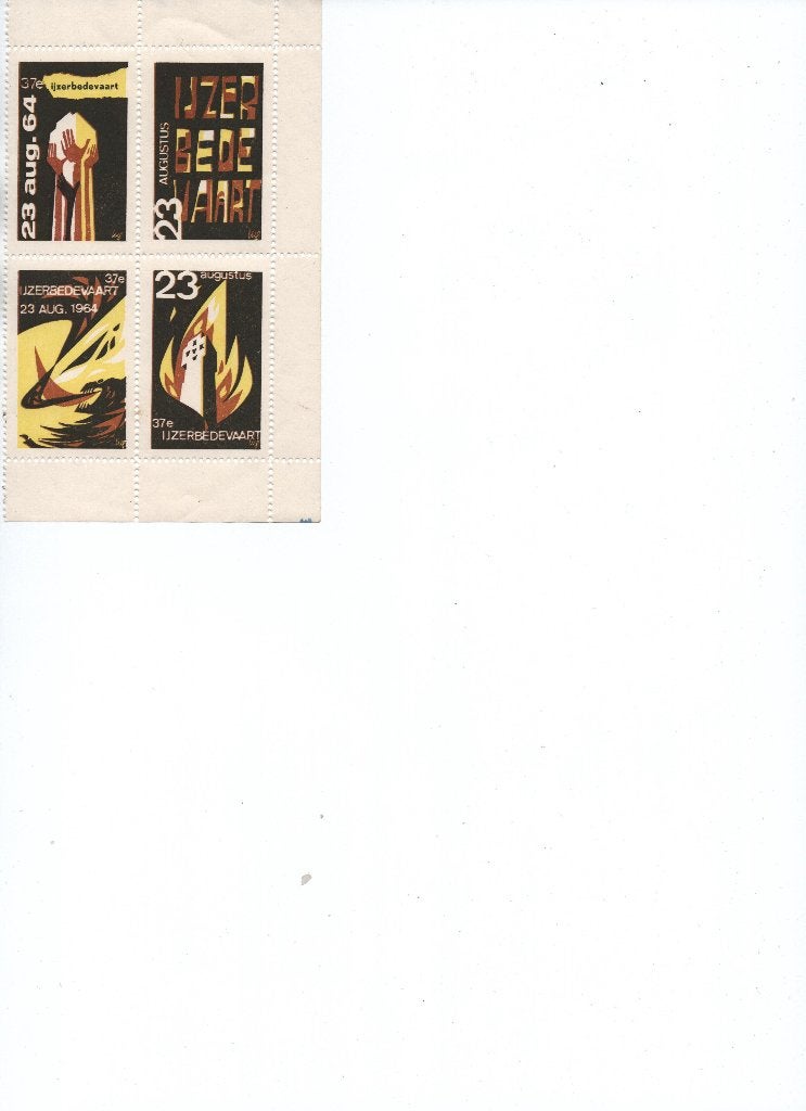 postzegels ijzerbedevaart 1964, Ophalen