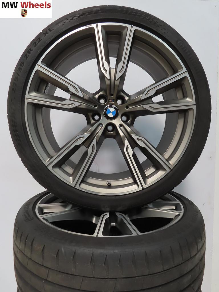 Originele BMW X5 G05 X6 G06 M747 22 inch velgen zomerbanden, Auto-onderdelen, Gebruikt, -, 275 mm, -