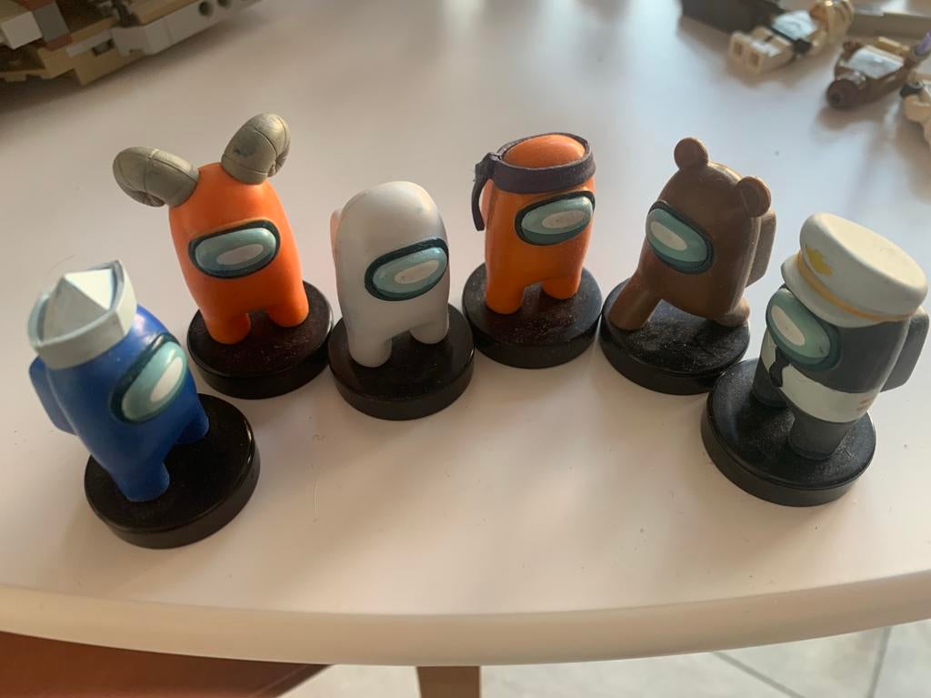 7 Among us Stempels Figuren, Hobby en Vrije tijd, Stempelen, Ophalen