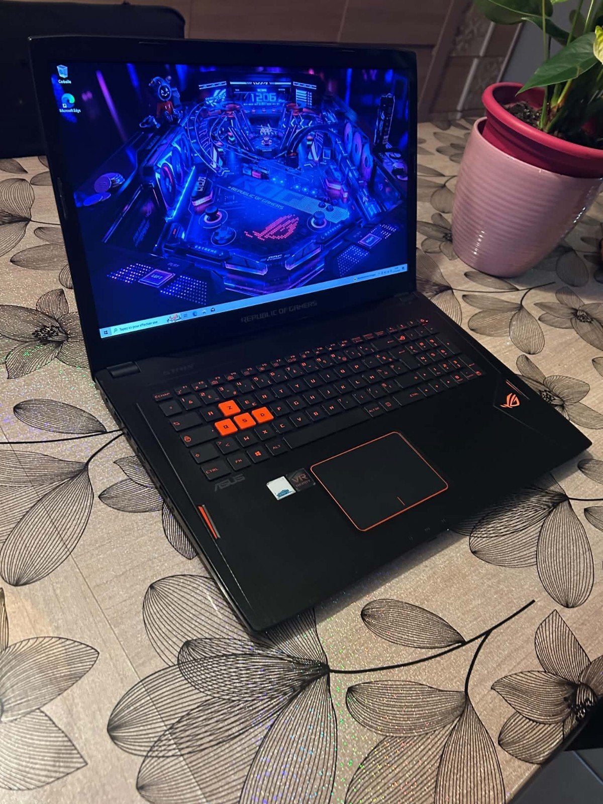 Asus Rog I7 + NVIDIA GTX 1060 6Go, Enlèvement, 16 pouces, Gaming, HDD