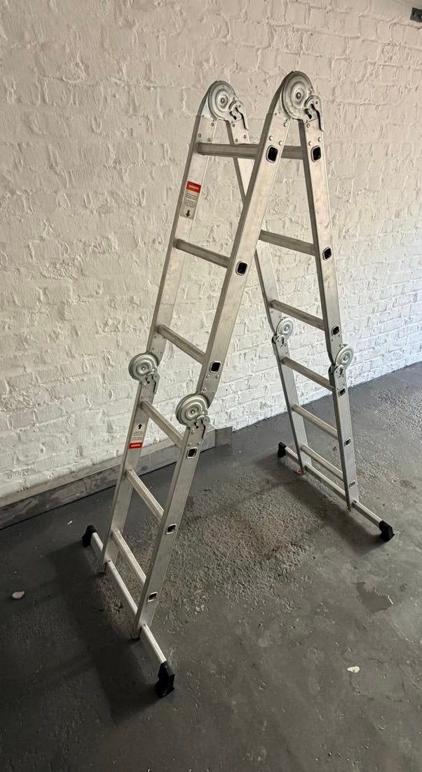 2 vouwladders / werkplatform, Doe-het-zelf en Bouw, Ladders en Trappen, Ophalen, Gebruikt, Ladder, Opvouwbaar of Inschuifbaar