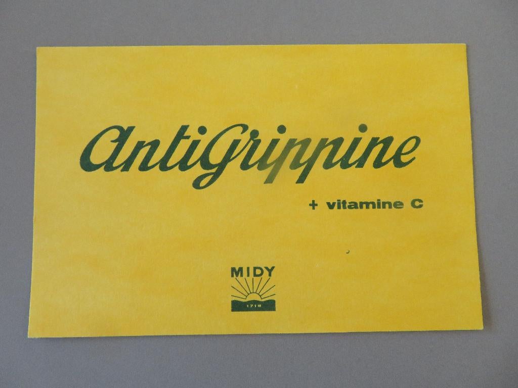 buvard vloeipapier laboratoires Midy Antigrippine vitamine c, Enlèvement ou Envoi, Comme neuf, Ustensile