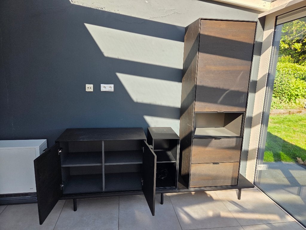 Xoon elementens kastenset met platform kleur onyx, Ophalen, 250 tot 300 cm, Met deur(en), Zo goed als nieuw