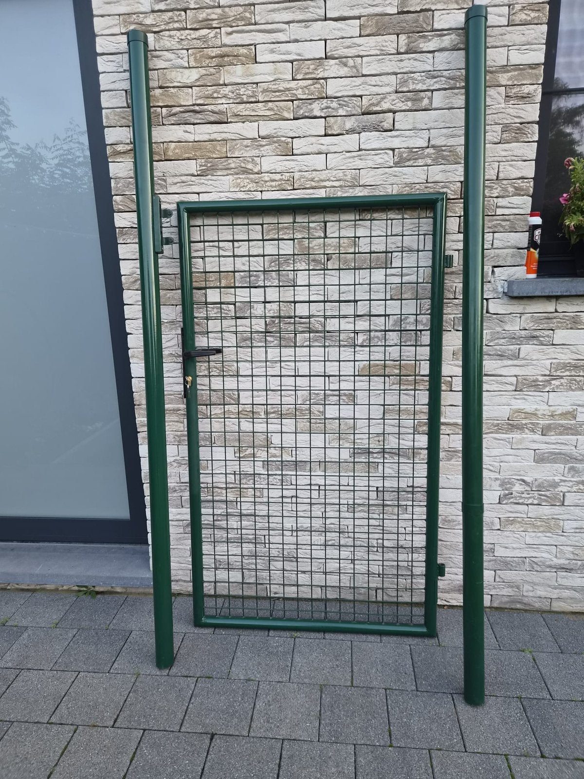 tuinpoort te koop  150 x 87, Ophalen, Minder dan 100 cm, Zo goed als nieuw, Draaipoort