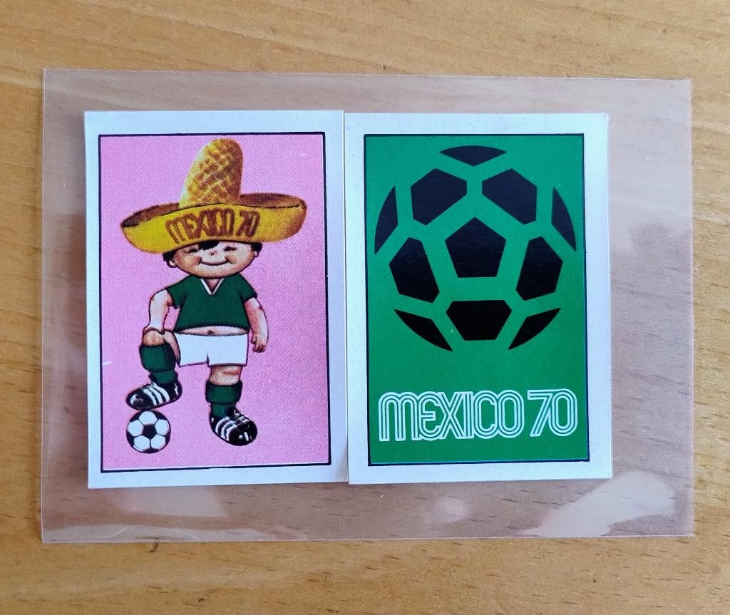 Panini Mexico 70- Juanito Mascotte & Poster Mexico 70, Hobby en Vrije tijd, Verzenden, Zo goed als nieuw