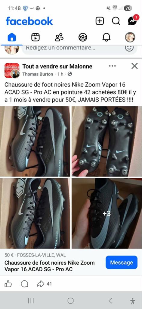 Chaussures football, Sport en Fitness, Voetbal, Ophalen, Schoenen
