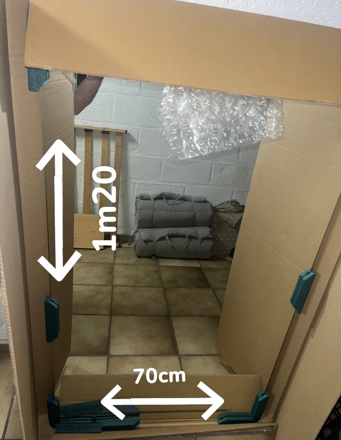 Badkamer spiegel, Doe-het-zelf en Bouw, Glas en Ramen, Ophalen, Zo goed als nieuw