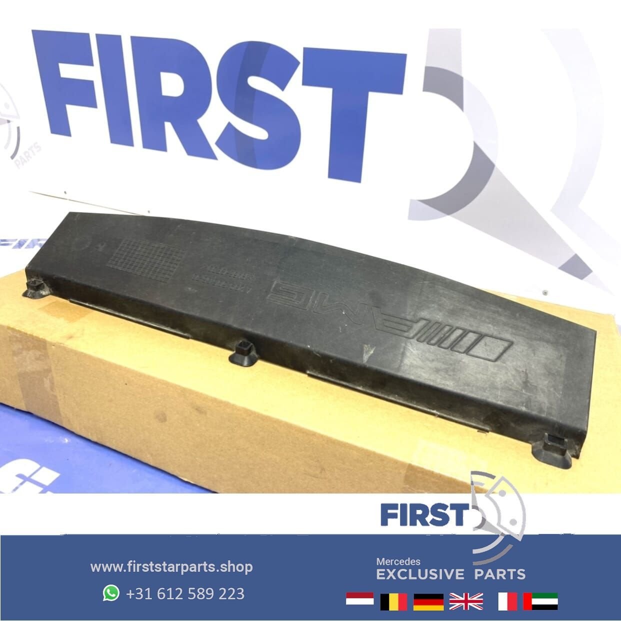 W204 C63 W212 E63 AMG OLIEKOELER LUCHT GELEIDER PLASTIC HOUD, Gebruikt, -, Voor, Ophalen of Verzenden