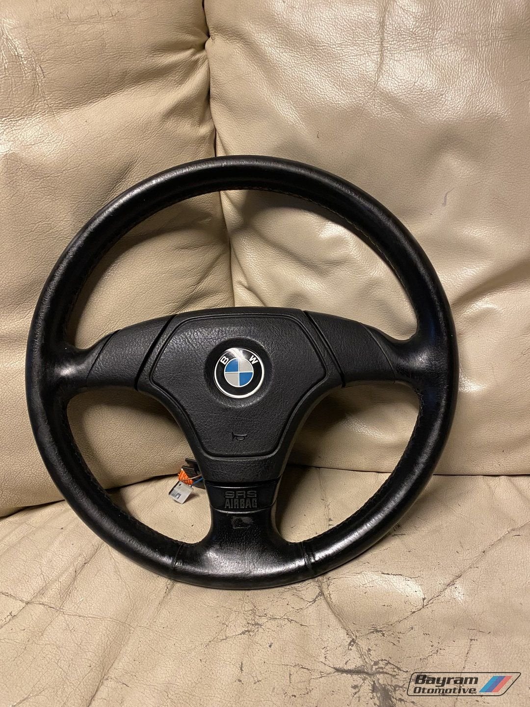 Bmw E36 zwart lederen sportstuur stuur Z3 3-serie M3 coupe, Gebruikt, -, -, Ophalen of Verzenden