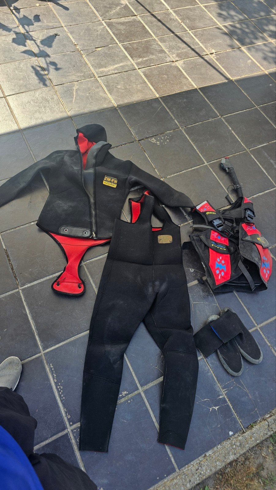 duikpak (medium, kleine large) zeemacht, Ophalen, Duikpak