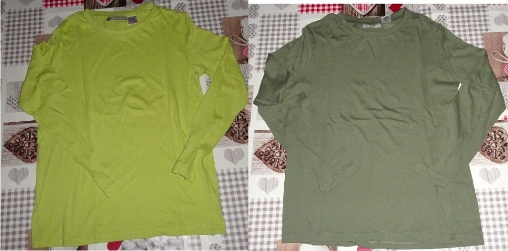 152 longsleeve t-shirt lange mouwen 2 stuks groen kaki, Ophalen of Verzenden, Zo goed als nieuw, Shirt of Longsleeve, Jongen