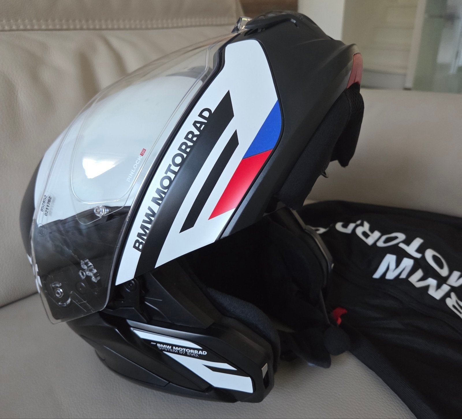 Bmw helm EVO7 Moto + bmw intercom connected ride com U1, Systeemhelm, Heren, XXL, Ophalen