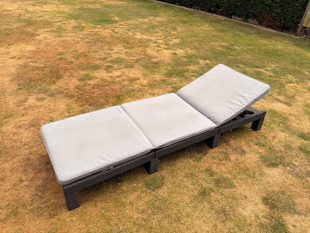 2 x Ligstoel Daytona Allibert ( verstelbaar incl.kussens ), Tuin en Terras, Ophalen, Gebruikt, Plastic, Inklapbaar
