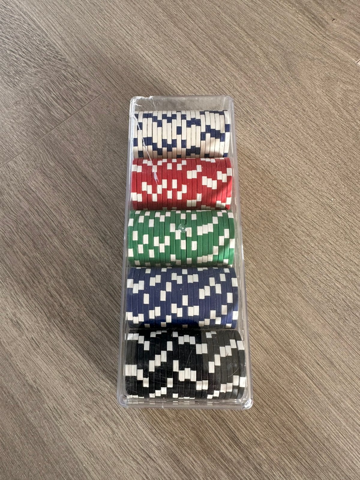 Pokerchips - 5 kleuren, Hobby en Vrije tijd, Ophalen, Gebruikt