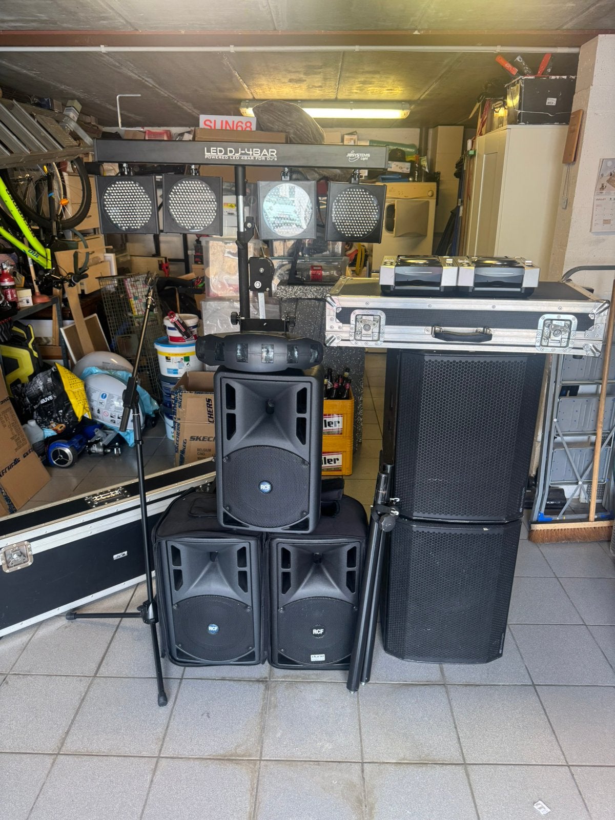 Discobar complet, Ophalen, Gebruikt