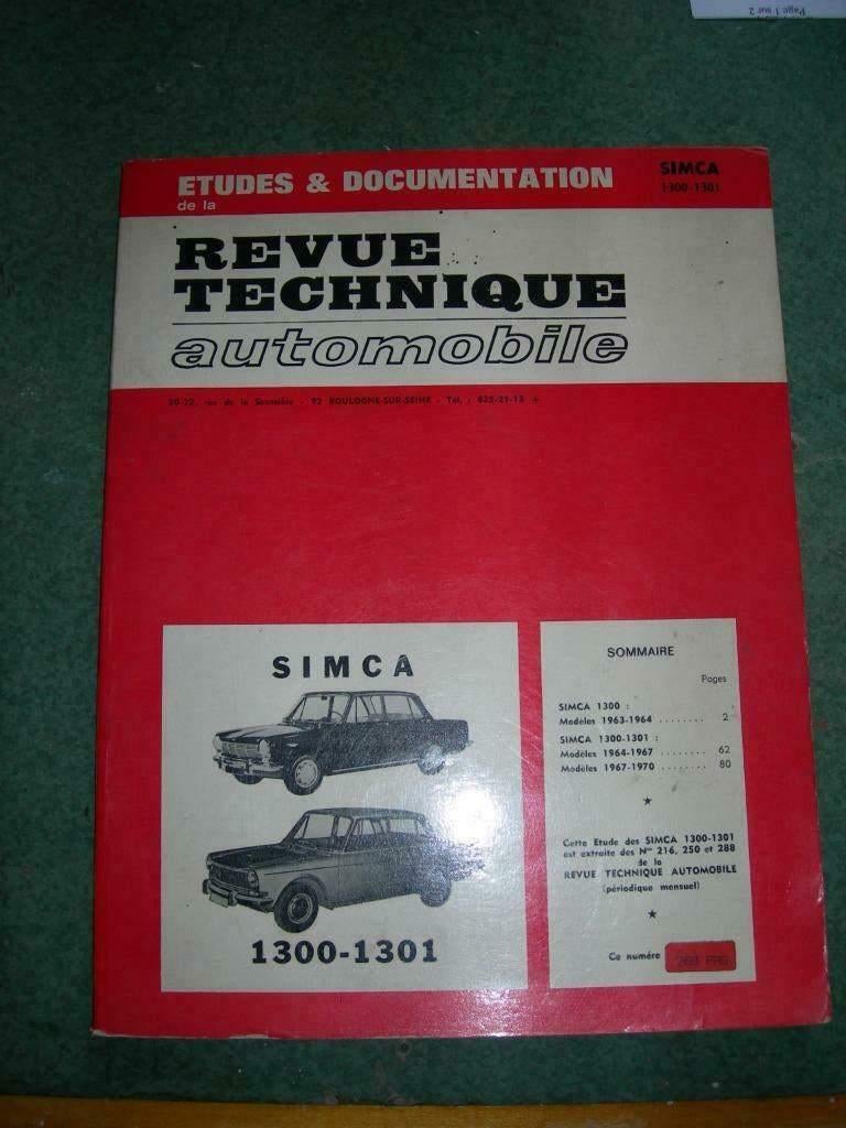 Simca 1300 / 1301 livre atelier, Enlèvement