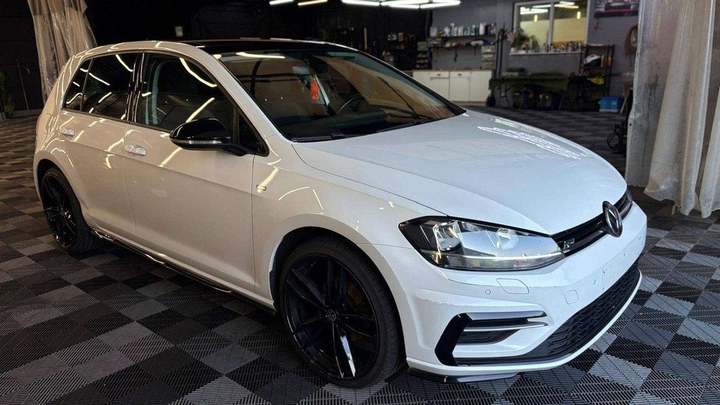 Volkswagen Golf 1.0 TSI bj. 2019 R-Line REEDS GEKEURD VOOR V, Gebruikt, 4 cilinders, Wit, Bedrijf