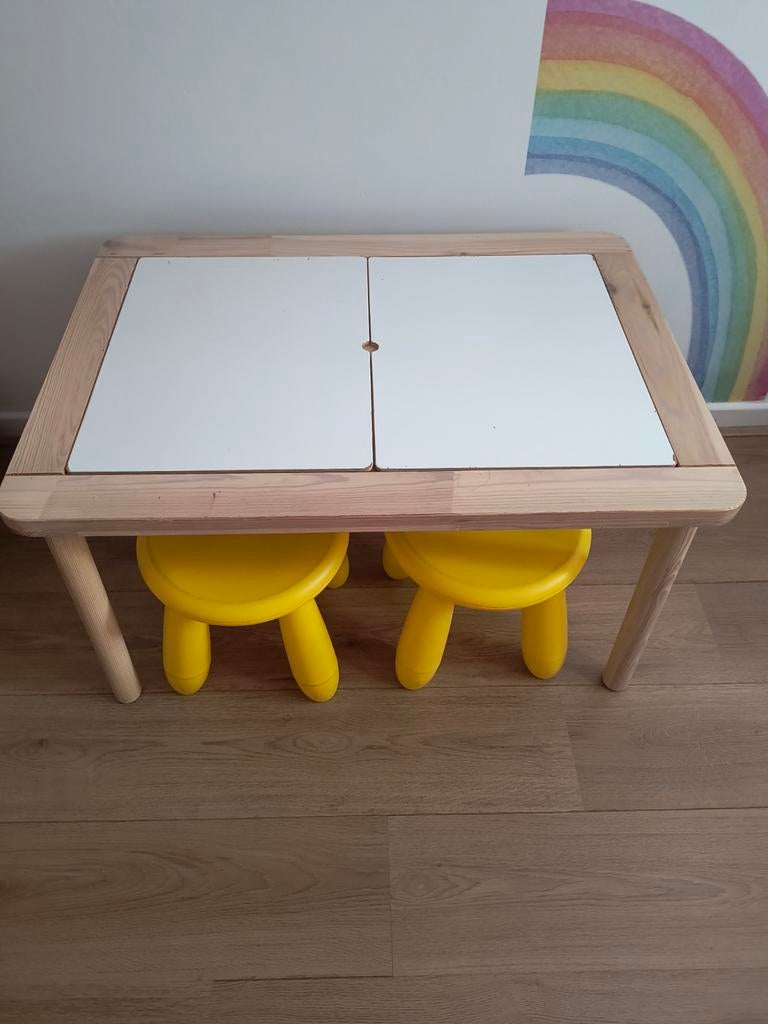 Ikea tafeltje, Ophalen