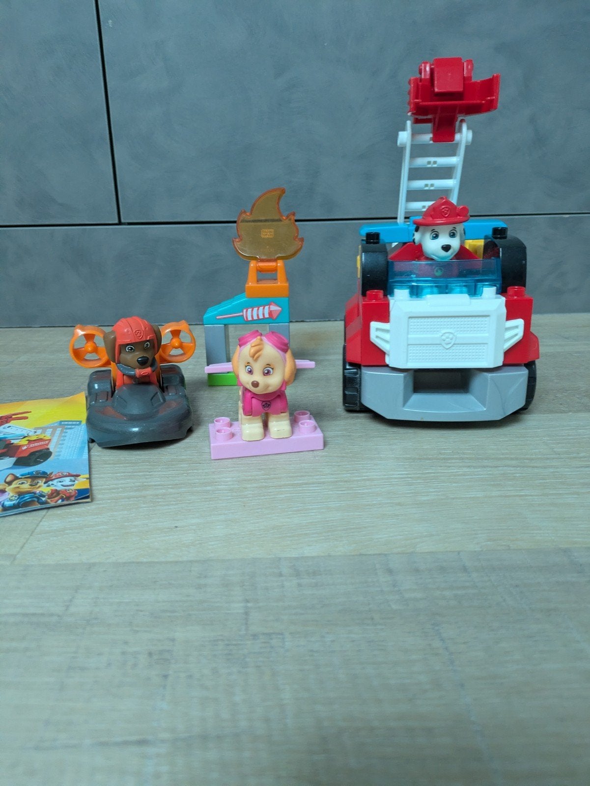 Mega Bloks Paw Patrol brandweer set  compatibel met Duplo, Ophalen of Verzenden, Inclusief accessoires, Duplo