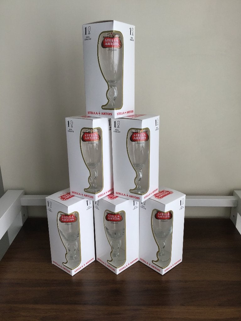 6 x bierglas Stella Artois., Ophalen, Nieuw, Bierglas