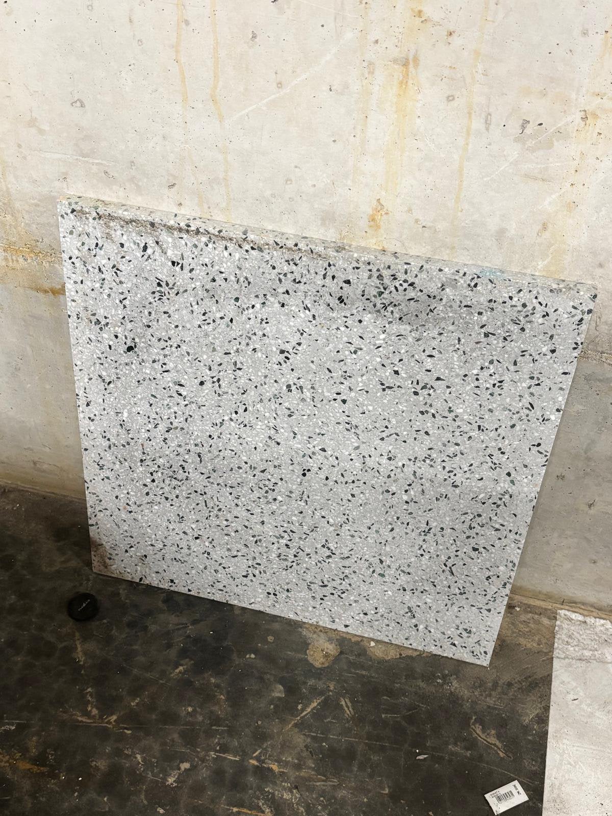 Terrazzo vloertegel natuursteen 60x60, 60 cm ou plus, Carrelage de sol, Enlèvement, Utilisé
