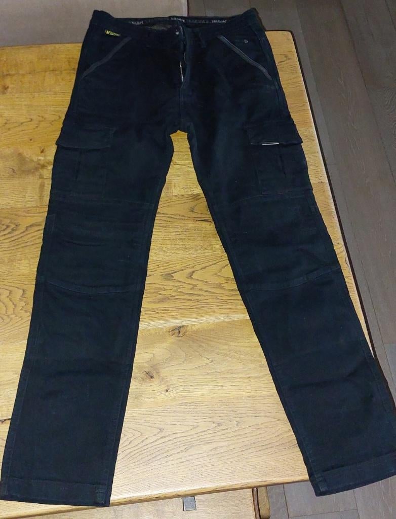 Motorbroek, motorjeans met kevlar, 48, Hevik Harbour Zwart, Motoren, Hevik, Heren, Ophalen of Verzenden, Broek | textiel