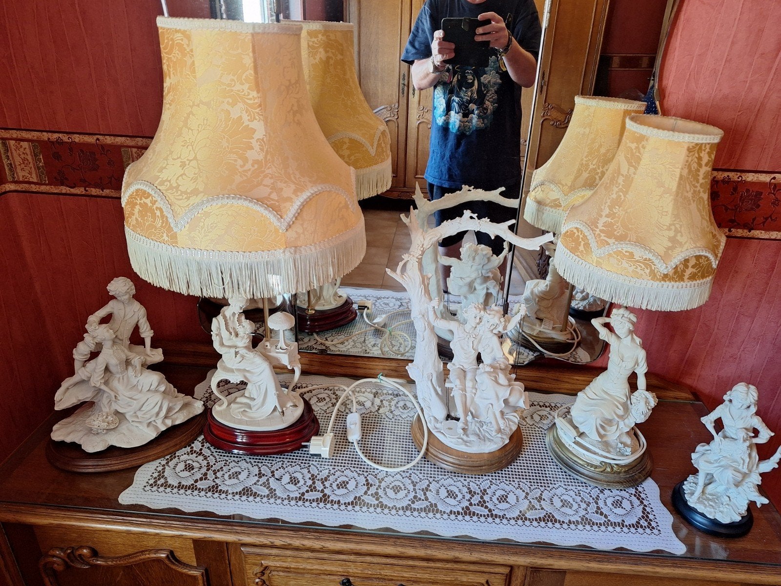 5 Guiseppe Armani beelden, met verlichting, Antiek en Kunst, Ophalen