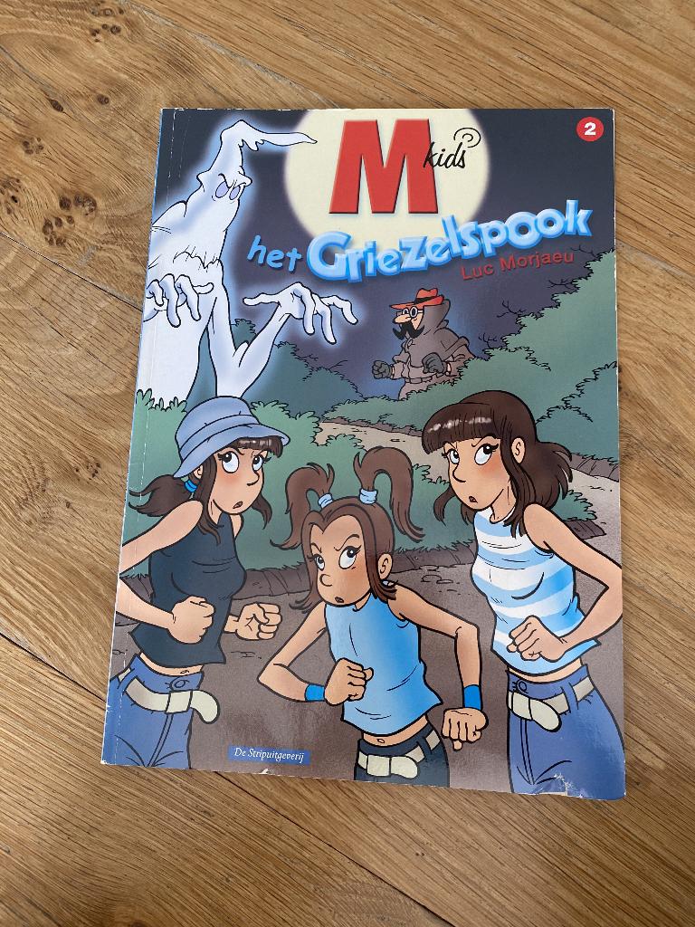 Stripverhaal Mkids: Het griezelboek, Eén stripboek, Ophalen of Verzenden, Gelezen, Luc Morjaeu / Peter Van Gucht