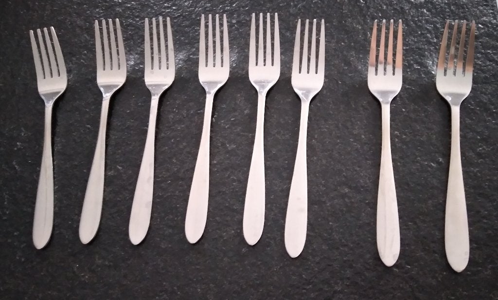 Lot de 8 fourchettes, Maison & Meubles, Fourchette de table, Enlèvement, Autres marques, Inox ou Chrome