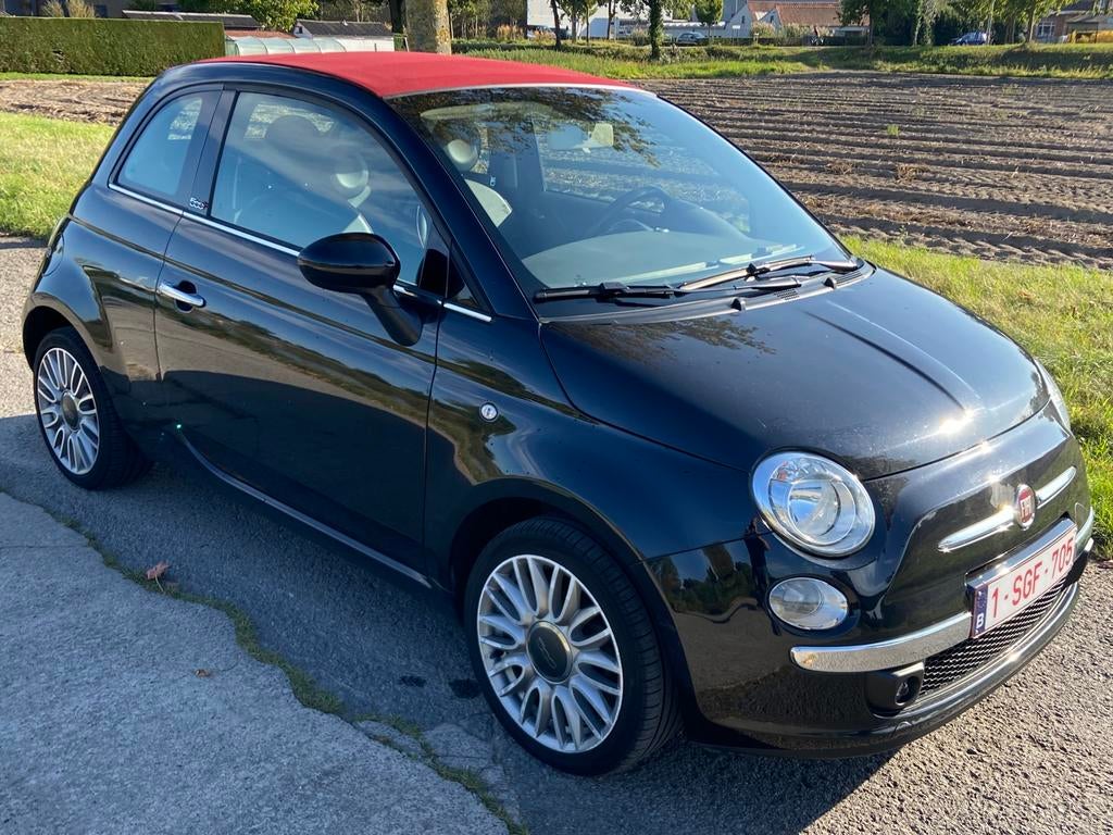Fiat 500c cabrio, Autos, Fiat, Achat, Cabriolet, Boîte manuelle, Noir
