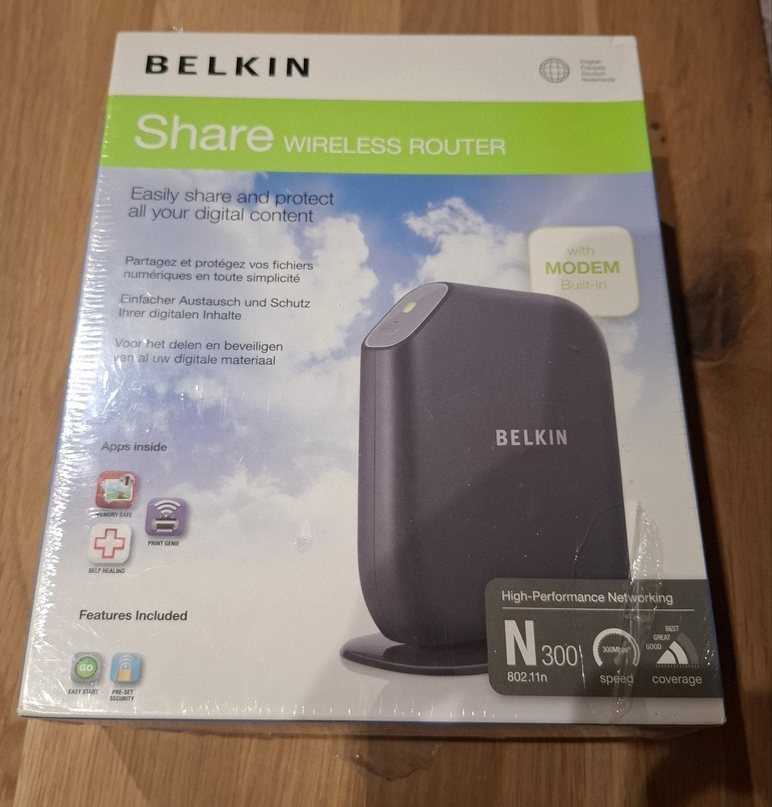 Nieuwe Belkin Share Wireless Router N300 (met ingebouwd mode, Ophalen of Verzenden, Nieuw